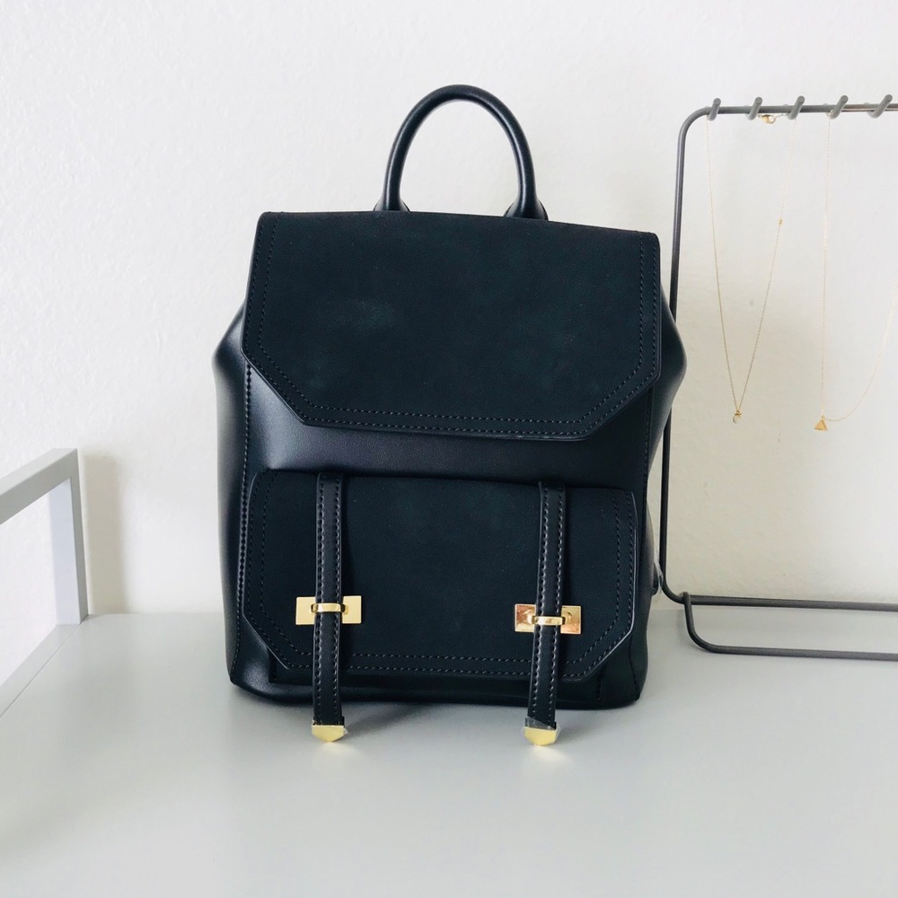 Mini Suede Leather Backpack - Picture 6 of 6
